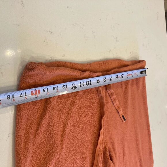 Stateside Burnt Orange Teddy Fluffy Lounge Two Piece Matching Set Size M - Picture 5 of 7